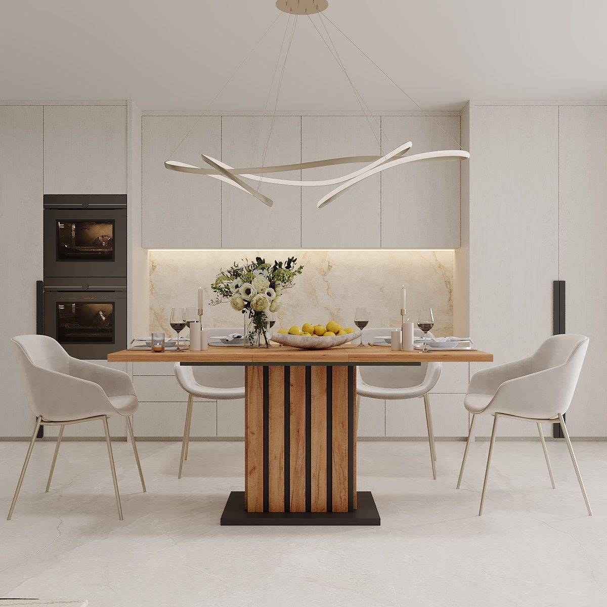 Oxford expanding table 120(160)x75x82 cm – Craft Gold Oak / Graphite