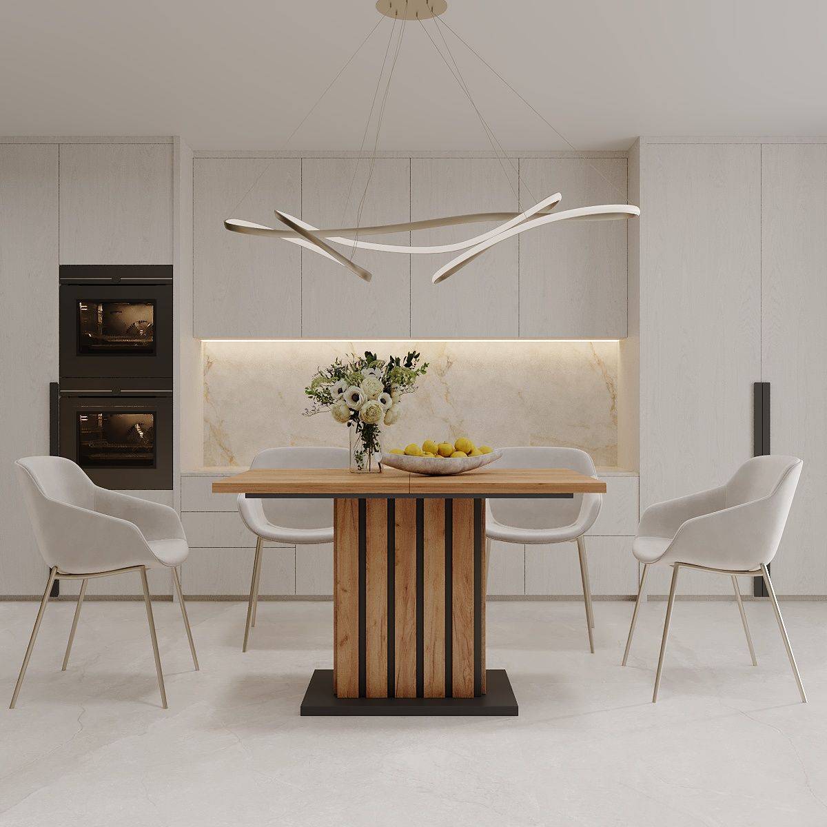 Купити стіл обідній розкладний Oxford 120(160)x75x82 см – Дуб Крафт золотий / Графіт за 6792 грн Стіл обідній розкладний Oxford 120(160)x75x82 см – Дуб Крафт золотий / Графіт