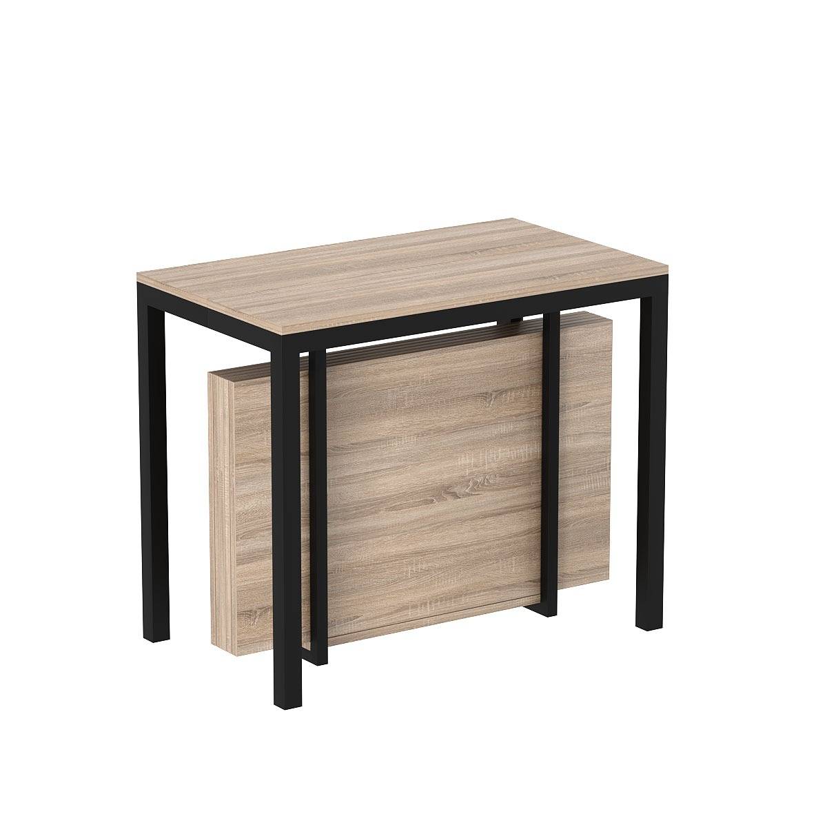 Великий стіл у вітальню розкладний Sensei 53(330)x75x90 см – Дуб Сонома