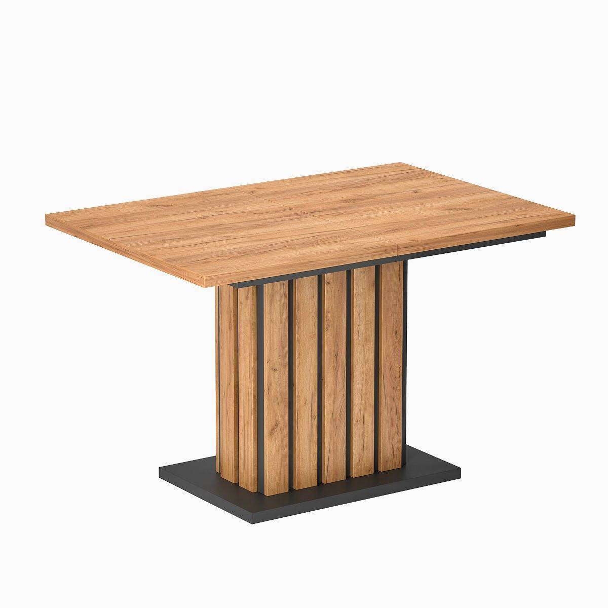 Купить стол обеденный раскладной Oxford 120(160)x75x82 см – Дуб Крафт золотой / Графит по 6792 грн Стол обеденный раскладной Oxford 120(160)x75x82 см – Дуб Крафт золотой / Графит