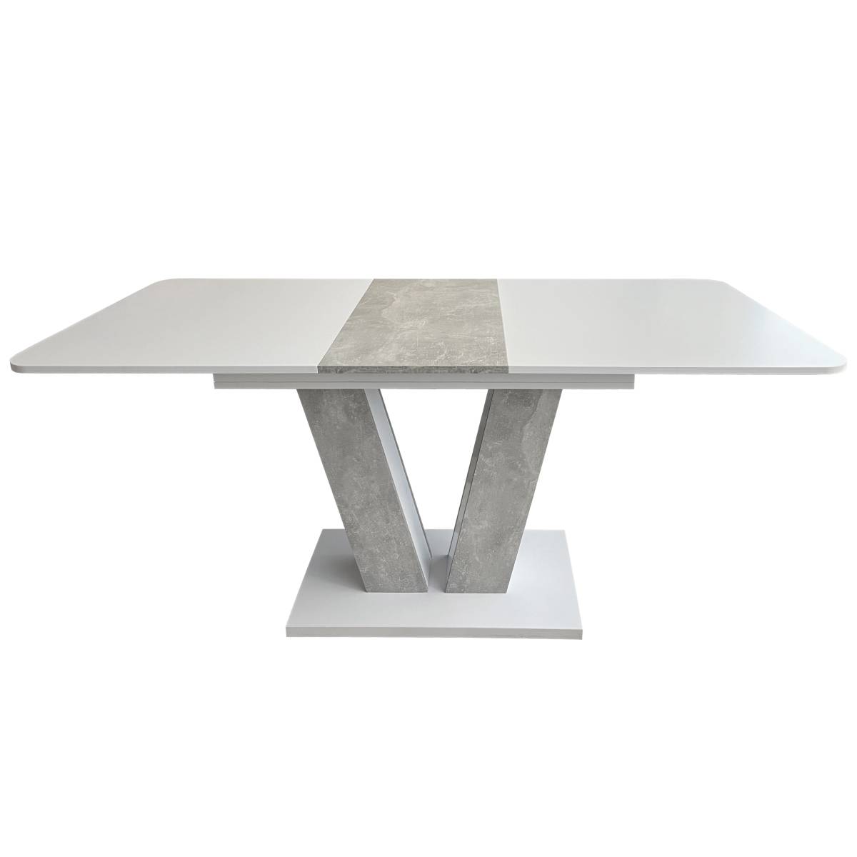 Vendi extending kitchen table 140(180)x75x80 cm – Light Atelier / White Diamond