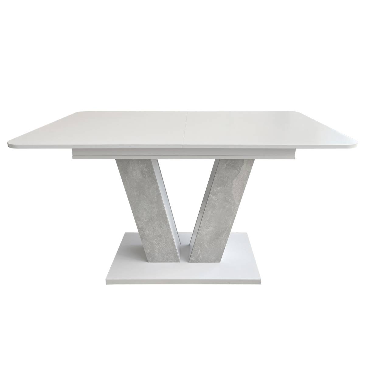 Vendi extending kitchen table 140(180)x75x80 cm – Light Atelier / White Diamond