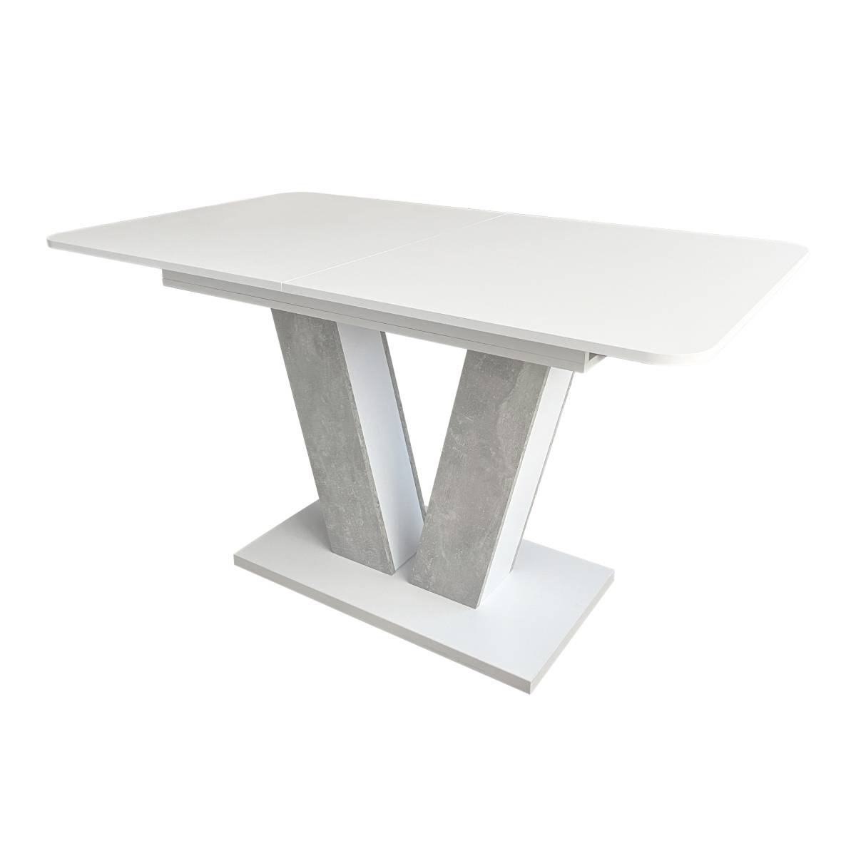 Vendi extending kitchen table 140(180)x75x80 cm – Light Atelier / White Diamond