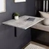 Откидной настенный стол Mini 90x12(50) см – Ателье светлый