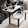 Журнальный стол трансформер Desk 2.0 94x45(68)x54 см – Белый бриллиант