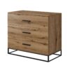 Buy ascet loft-style 3 drawer dresser 80x70x42.5 cm – Evoke Oak for 4560 UAH Ascet loft-style 3 drawer dresser 80x70x42.5 cm – Evoke Oak