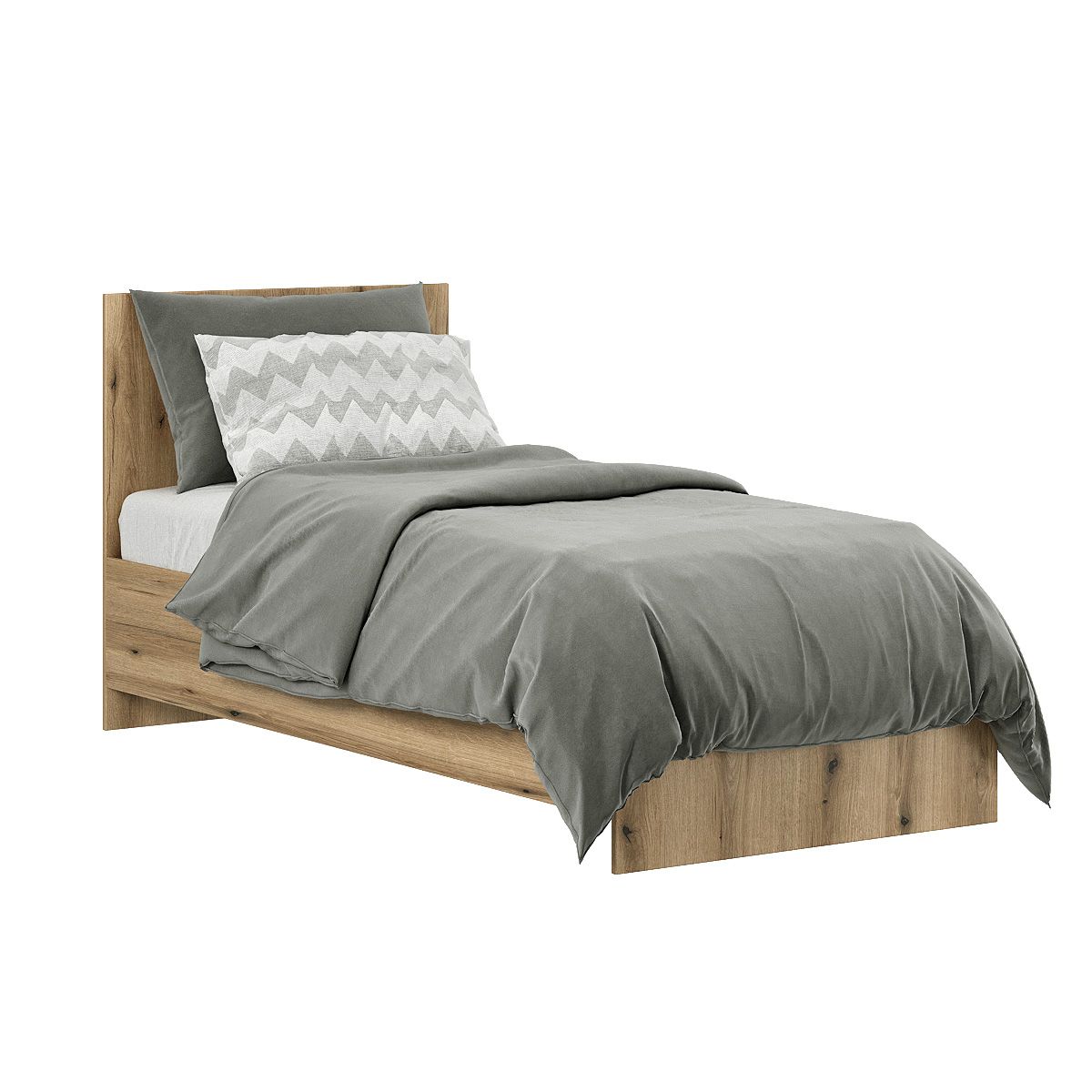 Кровать односпальная 90х200 Light – Дуб Евок