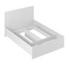 Light European double bed frame 140x200 – White Diamond