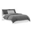 Light European double bed frame 140x200 – White Diamond