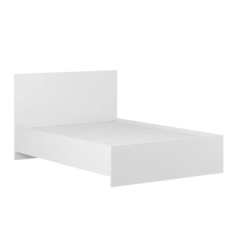 Light European double bed frame 140x200 – White Diamond