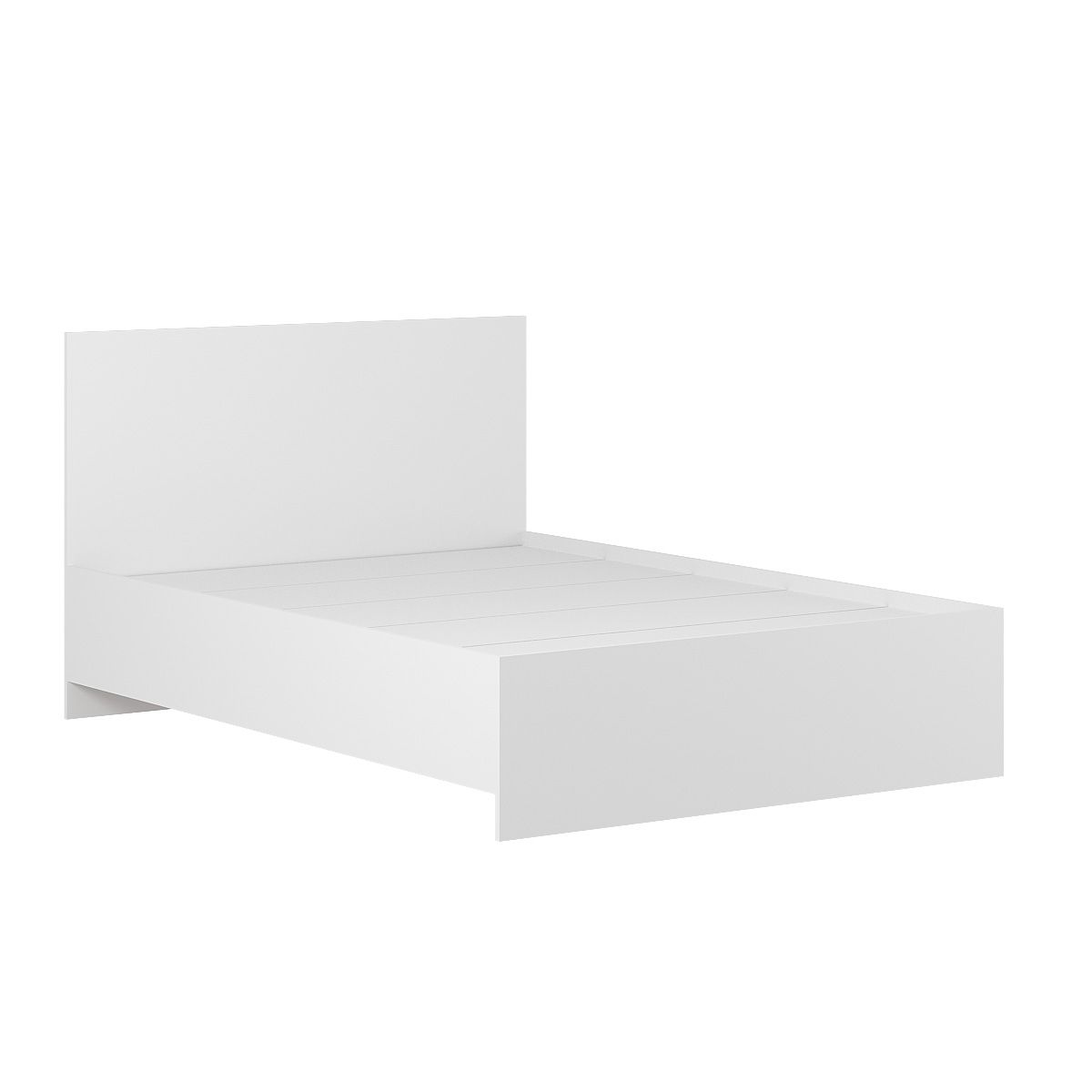 Light European double bed frame 140x200 – White Diamond