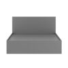 Light European king size bed frame 160x200 – Graphite
