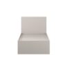 Light modular bedroom: European single bed frame and bedside table – Cashmere
