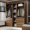Hinged combined wardrobe №3 Light 200x220x50 cm – Evoke Oak