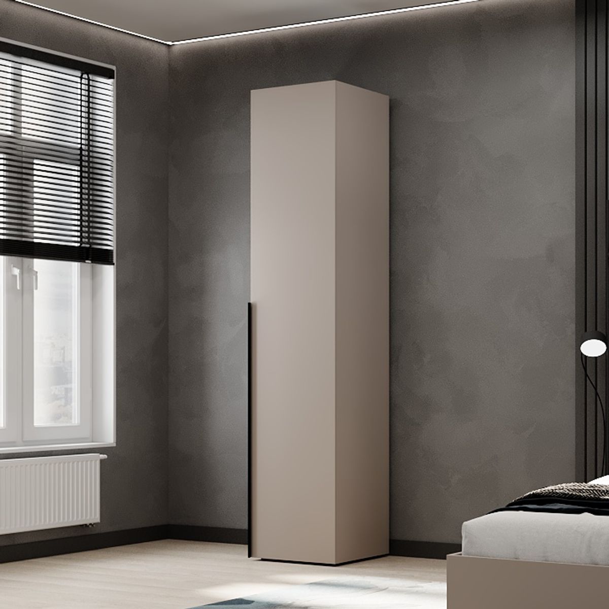 Buy light slim wardrobe 40x220x50 cm – Cashmere for 4002 UAH Light slim wardrobe 40x220x50 cm – Cashmere