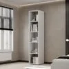 Light №1 Thin Wardrobe 40x220x50 cm – White Diamond