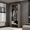 Light wardrobe with 2 doors 80x220x50 cm – Cashmere