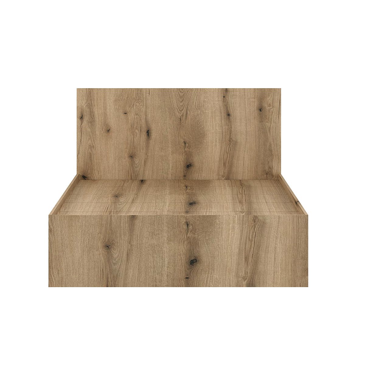 Комплект спальни Light: кровать 140х200 и 2 прикроватные тумбы – Дуб Эвок