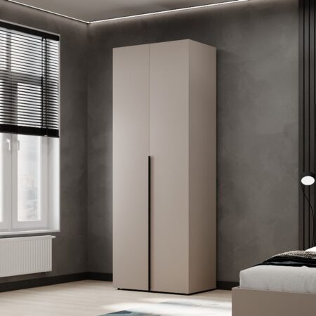 Шафа для одягу дводверна Light 80x220x50 см – Кашемір