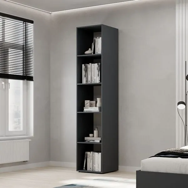Light narrow wardrobe 40x220x50 cm – Graphite