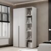 Buy hinged combined wardrobe №11 Light 120x220x50 cm – White Diamond for 8526 UAH Hinged combined wardrobe №11 Light 120x220x50 cm – White Diamond