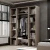 Розпашна шафа з відкритими полицями Light №15 160x220x50 см – Кашемір