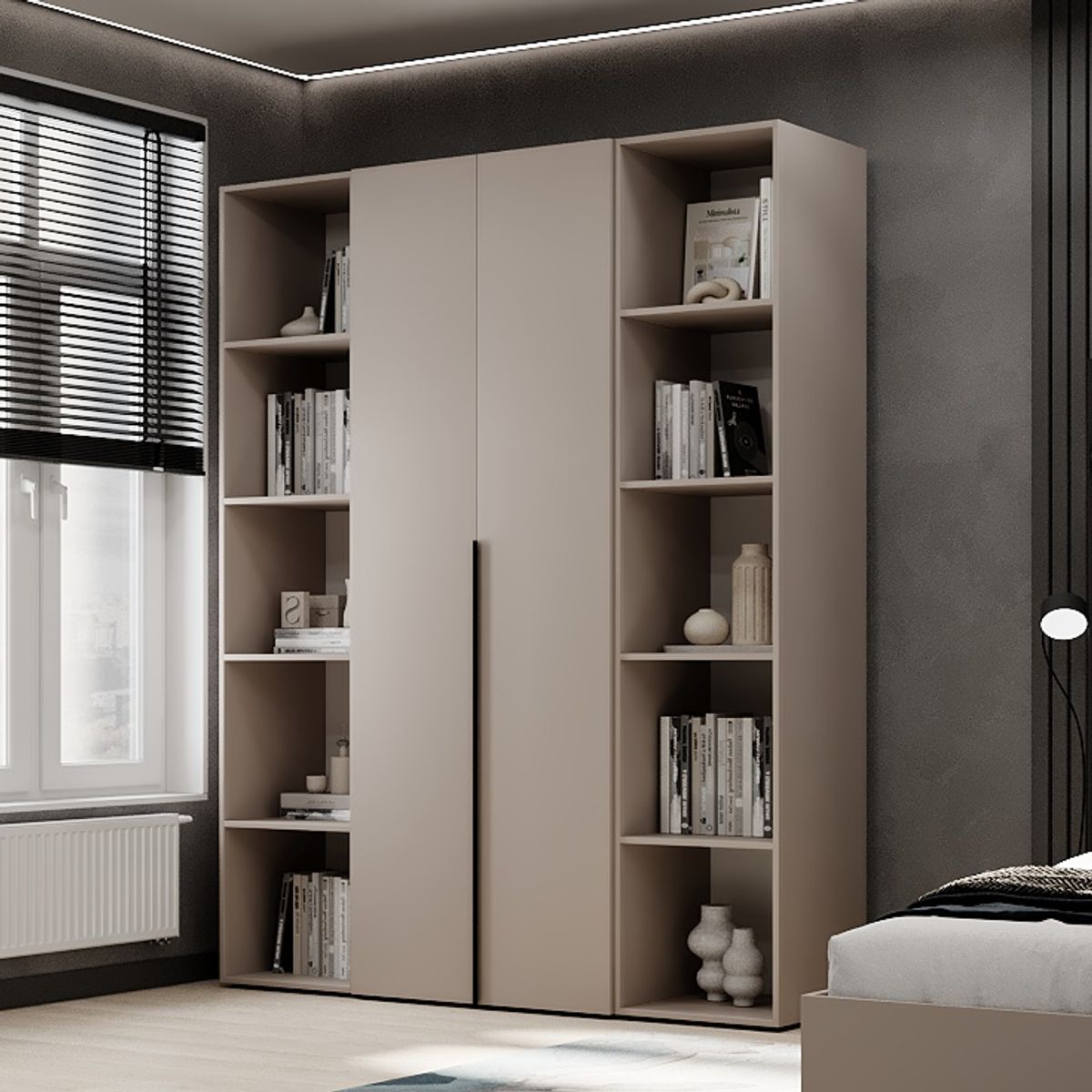 Купити шафа розпашна комбінована №15 Light 160x220x50 см – Кашемір за 11460 грн Шафа розпашна комбінована №15 Light 160x220x50 см – Кашемір