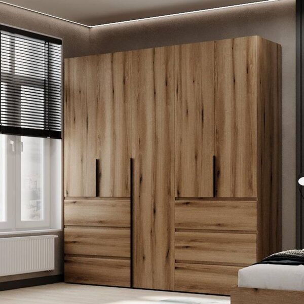 Шкаф распашной комбинированный №3 Light 200x220x50 см – Дуб Эвок