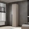 Шкаф пенал закрытый со штангой Light №2 40x220x50 см – Кашемир