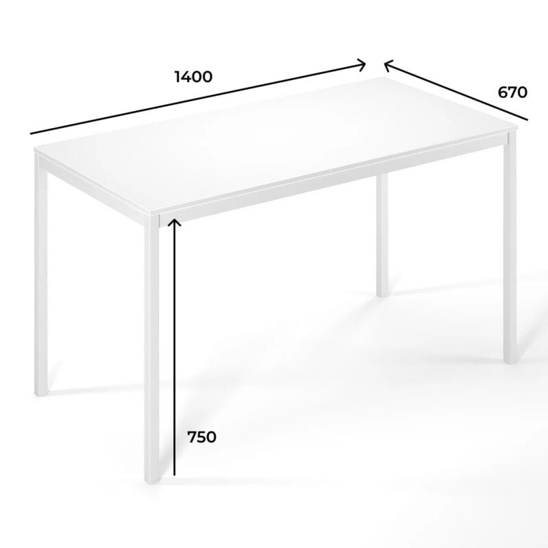 Рабочий стол Brevity Loft standart 140x75x67 см – габариты
