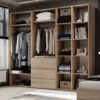 Hinged combined wardrobe №14 Light 240x220x50 cm – Sonoma Oak