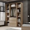 Hinged combined wardrobe №9 Light 160x220x50 cm – Sonoma Oak