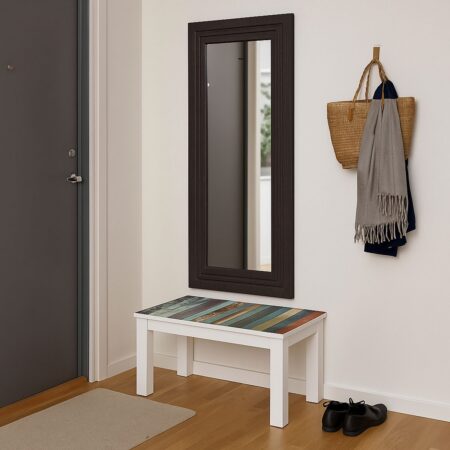 Bourbon Wood Frame Full Length Hallway Mirror Rectangular 120*60 cm – Tobacco Oak