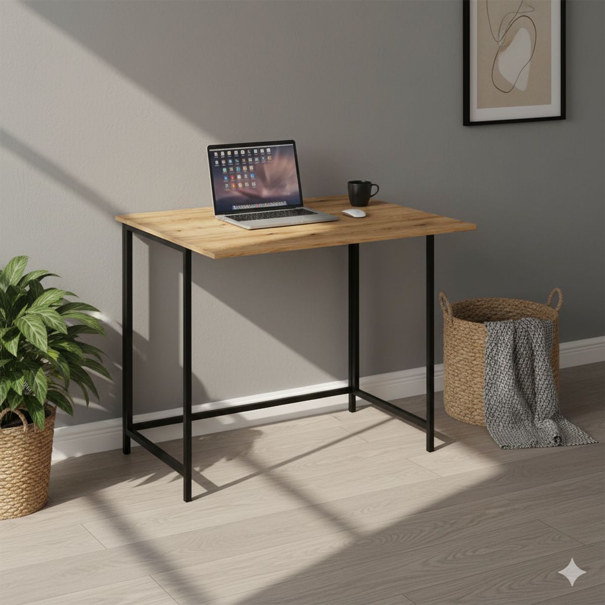 Письменный стол трансформер Sly 90x76x10(57) см – Дуб Эвок