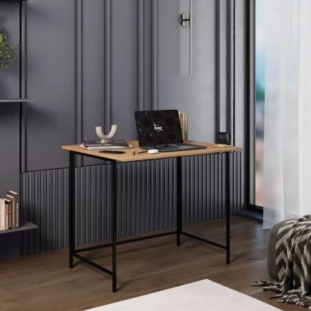 Мебель от производителя | Art in Head Письменный стол трансформер Sly 90x76x10(57) см – Дуб Крафт золотой