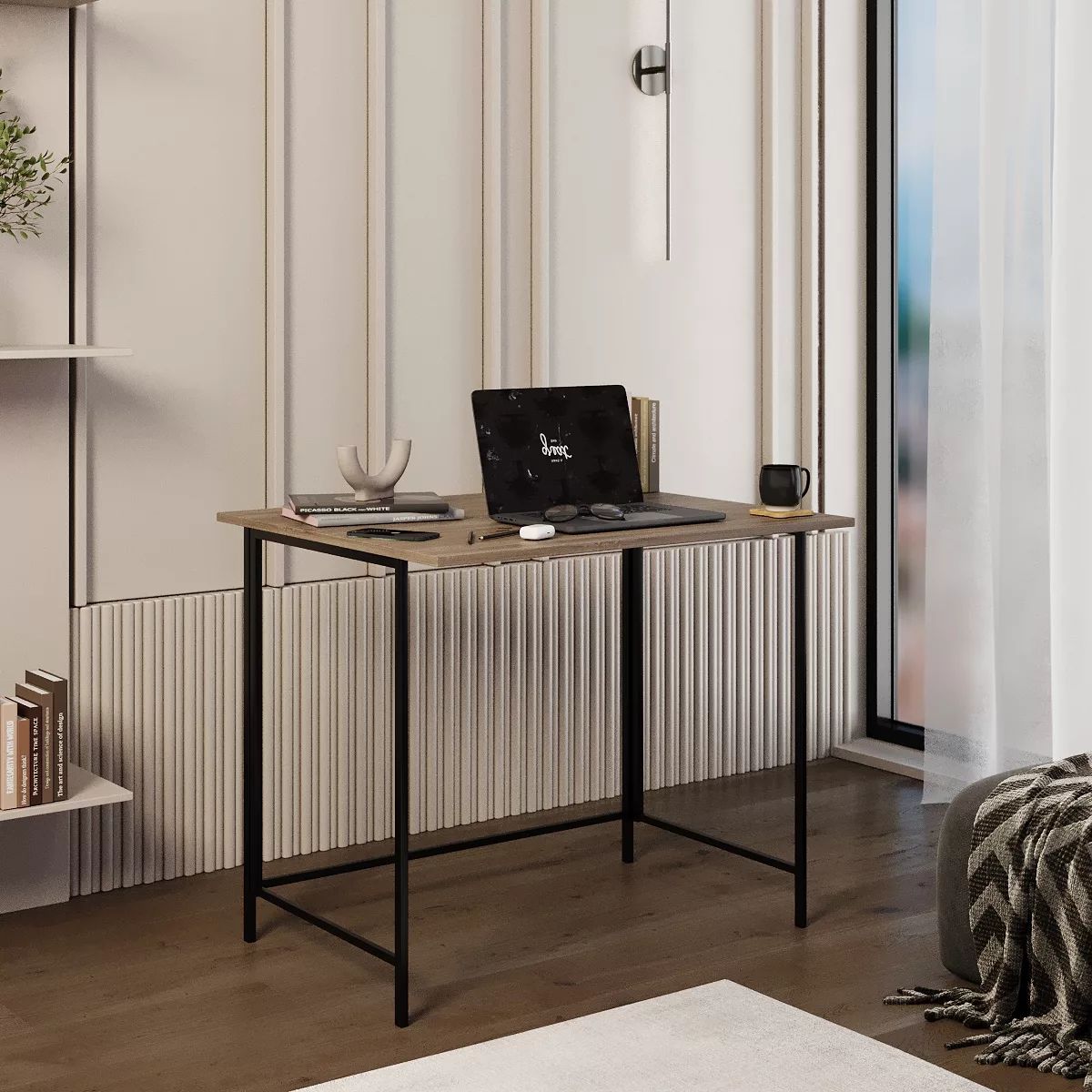 Письменный стол трансформер Sly 90x76x10(57) см – Дуб Винтаж оксид