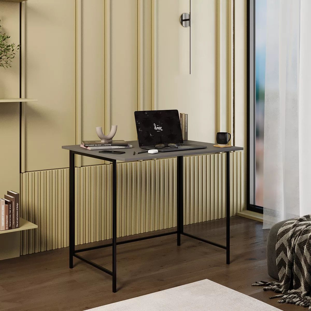 Письменный стол трансформер Sly 90x76x10(57) см – Графит