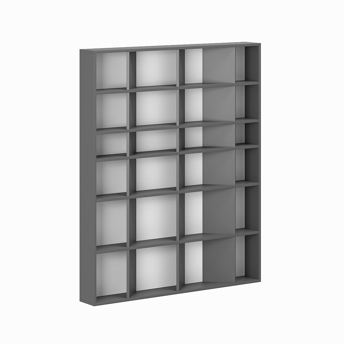 Купити стелаж полиця для книг та декору Light 120x146x16 см – Графіт за 3149 грн Стелаж полиця для книг та декору Light 120x146x16 см – Графіт