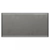 Ascet black rectangle mirror 100x49 cm – Black