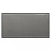 Ascet black rectangle mirror 100x49 cm – Black
