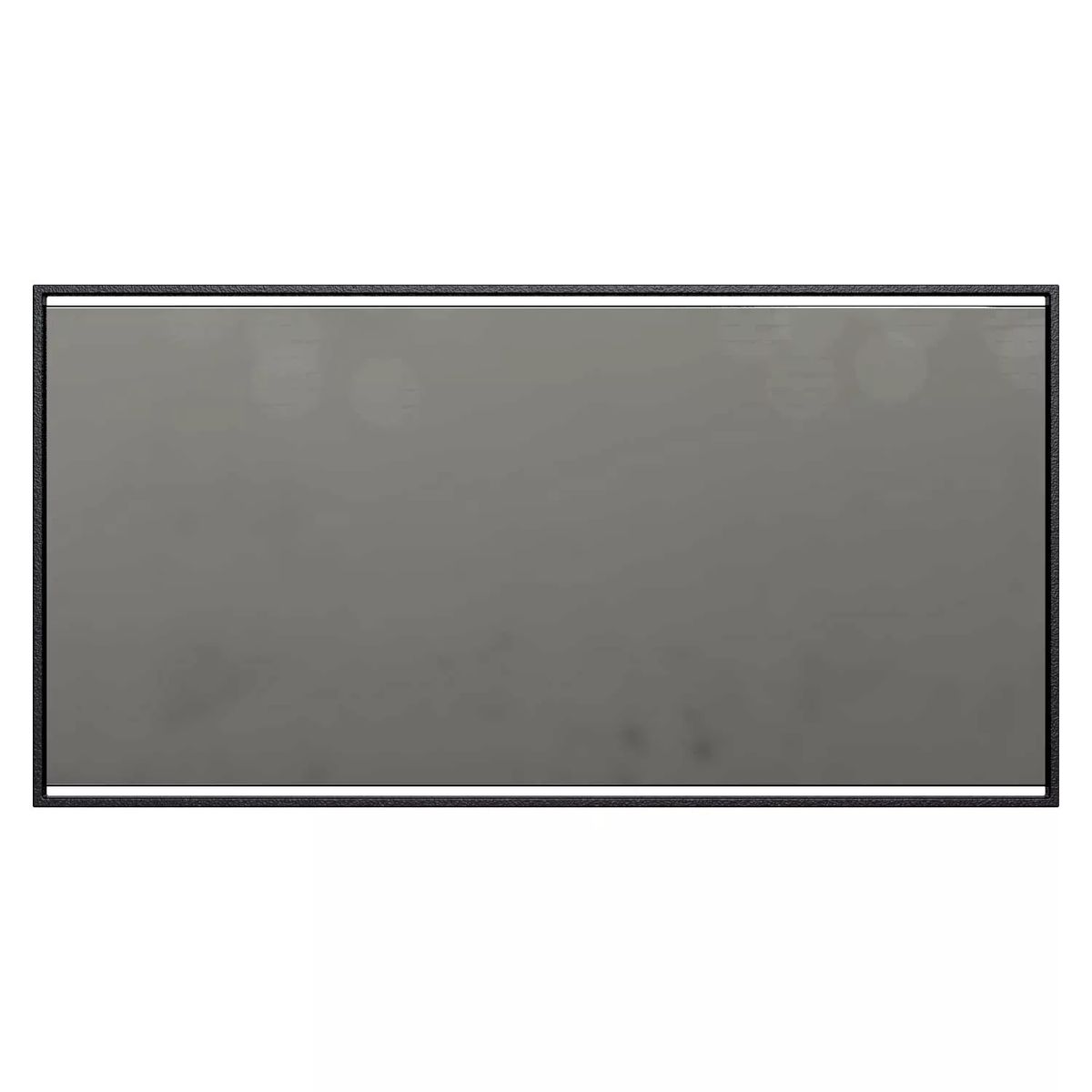 Ascet black rectangle mirror 100x49 cm – Black