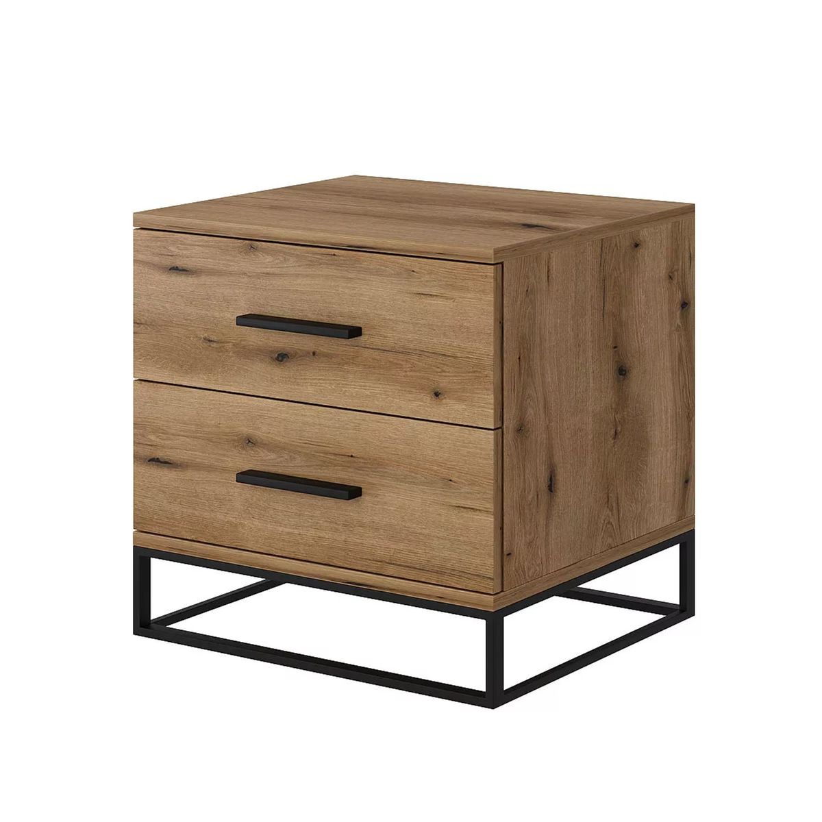 Ascet loft nightstand 48x45x42.5 cm – Evoke Oak