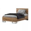 Ascet small double platform bed frame 120x200 – Evoke Oak