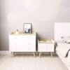 Asgard 3 Scandinavian chest of drawers 82x79.5x40 cm – Craft Gold Oak / White Diamond