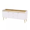 Asgard scandi sideboard with drawers 147x67.5x40 cm – Craft Gold Oak / White Diamond