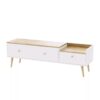 Asgard Scandinavian TV Stand 153x49.5x40 cm – Craft Gold Oak / White Diamond