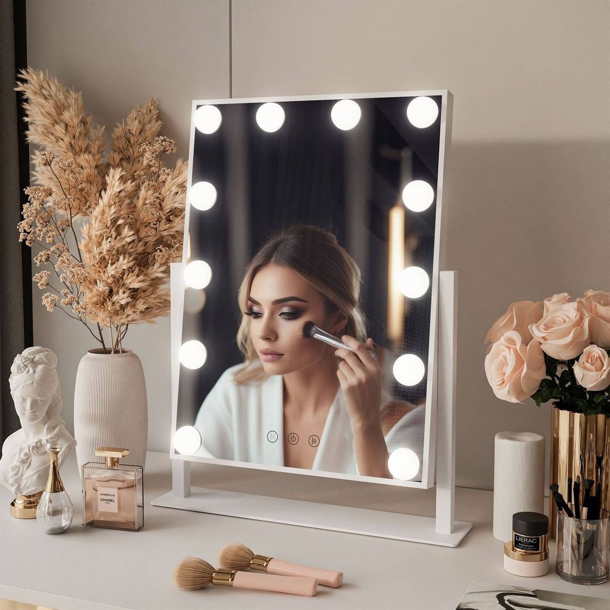 Bella led lighted vanity mirror 36x47.5 cm – White Diamond