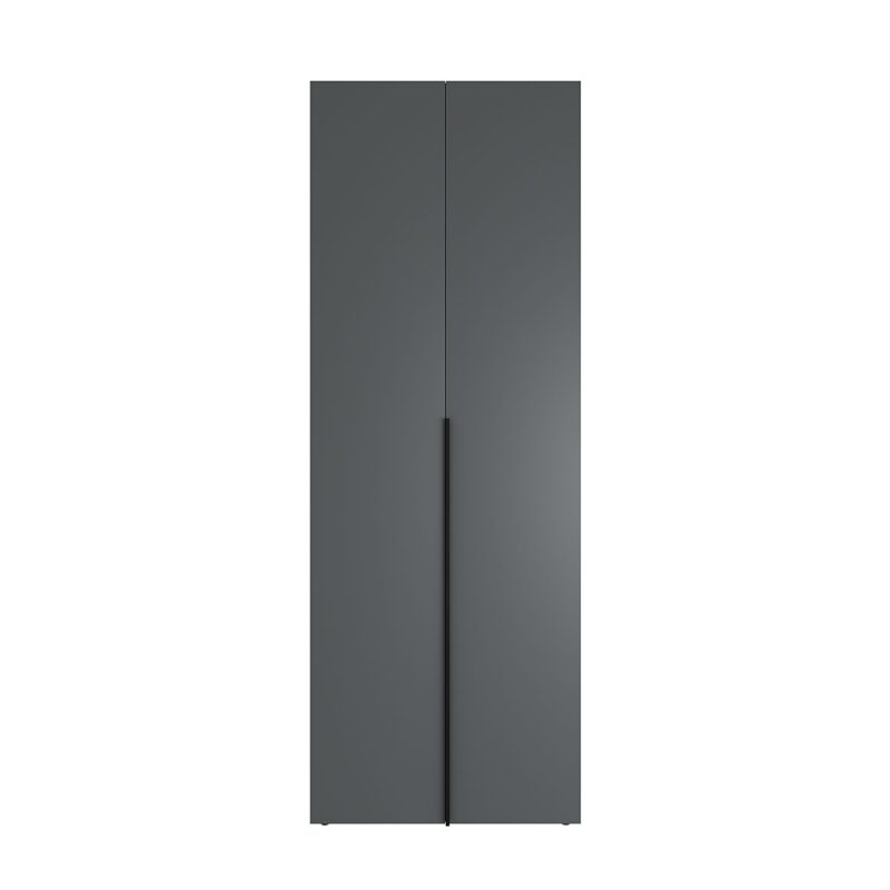 Light №12 three-door hinged wardrobe 120x220x50 cm – Graphite