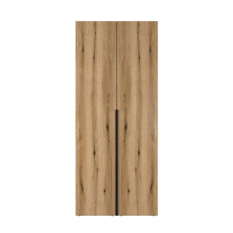 Light №13 2-Door Wardrobe with Shelves 80x220x50 cm – Evoke Oak