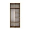 Light №13 2-Door Wardrobe with Shelves 80x220x50 cm – Evoke Oak